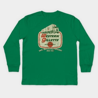 Western Gillette Motor Freight 1956 Kids Long Sleeve T-Shirt